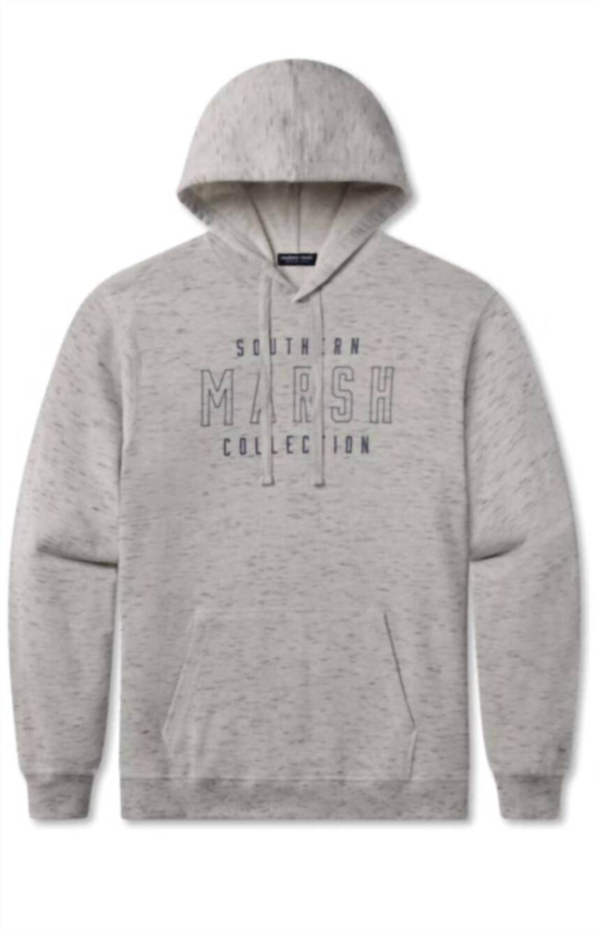 NEW SOUTHERN MARSH men's sequoia space dye hoodie in light gray